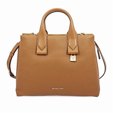 michael michael kors rollins large pebbled leather satchel|Michael Kors small satchel handbag.